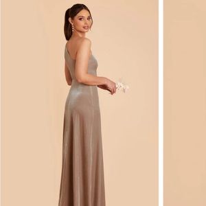 Birdy Grey Kira Velvet Taupe Dress size M NWT